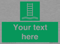 SA7286: Custom sign safe condition Embarkation ladder