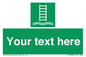 SA7286: Custom sign safe condition Embarkation ladder