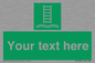 SA7286: Custom sign safe condition Embarkation ladder