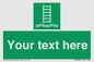 SA7286: Custom sign safe condition Embarkation ladder