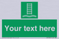 SA7286: Custom sign safe condition Embarkation ladder