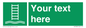 SA7286: Custom sign safe condition Embarkation ladder