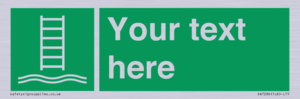 SA7286: Custom sign safe condition Embarkation ladder