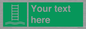 SA7286: Custom sign safe condition Embarkation ladder