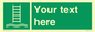 SA7286: Custom sign safe condition Embarkation ladder