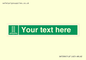 SA7286: Custom sign safe condition Embarkation ladder