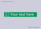 SA7286: Custom sign safe condition Embarkation ladder