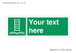 SA7286: Custom sign safe condition Embarkation ladder