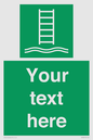 SA7286: Custom sign safe condition Embarkation ladder
