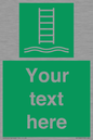 SA7286: Custom sign safe condition Embarkation ladder