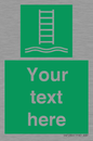 SA7286: Custom sign safe condition Embarkation ladder