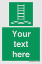 SA7286: Custom sign safe condition Embarkation ladder