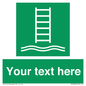 SA7286: Custom sign safe condition Embarkation ladder