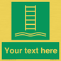SA7286: Custom sign safe condition Embarkation ladder