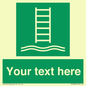 SA7286: Custom sign safe condition Embarkation ladder