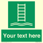 SA7286: Custom sign safe condition Embarkation ladder