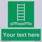 SA7286: Custom sign safe condition Embarkation ladder