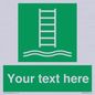 SA7286: Custom sign safe condition Embarkation ladder