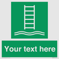SA7286: Custom sign safe condition Embarkation ladder