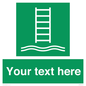 SA7286: Custom sign safe condition Embarkation ladder