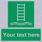 SA7286: Custom sign safe condition Embarkation ladder
