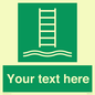 SA7286: Custom sign safe condition Embarkation ladder