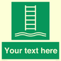 SA7286: Custom sign safe condition Embarkation ladder