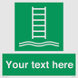 SA7286: Custom sign safe condition Embarkation ladder