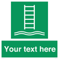 SA7286: Custom sign safe condition Embarkation ladder