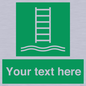 SA7286: Custom sign safe condition Embarkation ladder