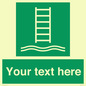 SA7286: Custom sign safe condition Embarkation ladder