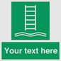 SA7286: Custom sign safe condition Embarkation ladder