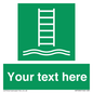 SA7286: Custom sign safe condition Embarkation ladder