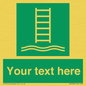 SA7286: Custom sign safe condition Embarkation ladder