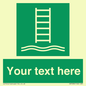 SA7286: Custom sign safe condition Embarkation ladder