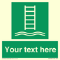 SA7286: Custom sign safe condition Embarkation ladder