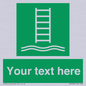 SA7286: Custom sign safe condition Embarkation ladder