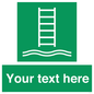 SA7286: Custom sign safe condition Embarkation ladder