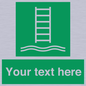 SA7286: Custom sign safe condition Embarkation ladder
