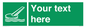 SA7287: Custom sign safe condition Marine evacuation slide