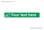 SA7287: Custom sign safe condition Marine evacuation slide