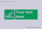 SA7287: Custom sign safe condition Marine evacuation slide