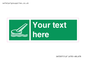 SA7287: Custom sign safe condition Marine evacuation slide