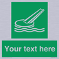 SA7287: Custom sign safe condition Marine evacuation slide