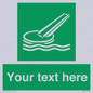 SA7287: Custom sign safe condition Marine evacuation slide