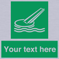 SA7287: Custom sign safe condition Marine evacuation slide