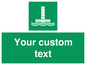 SA7288: Custom sign safe condition Evacuation chute