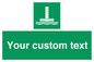 SA7288: Custom sign safe condition Evacuation chute