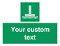 SA7288: Custom sign safe condition Evacuation chute