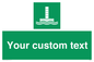 SA7288: Custom sign safe condition Evacuation chute